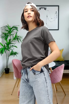 Smoky Grey - Classic Relax Crew-S