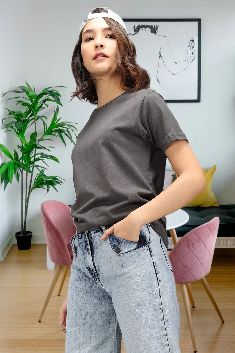 Smoky Grey - Classic Relax Crew-S