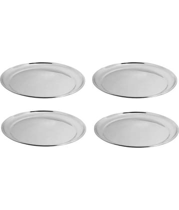 A & H ENTERPRISES 4 Pcs Stainless Steel Steel Quarter Plate