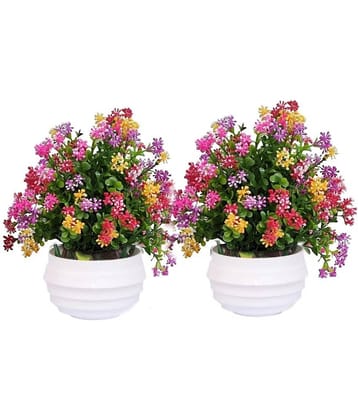 zonezer - Multicolor Daisy Artificial Flower ( Pack of 2 )