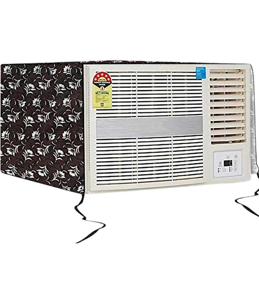 KALRA MAGIC Single PVC Black AC Cover for 1.5 Ton Window AC