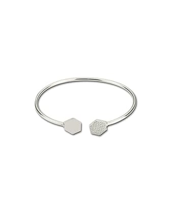 AABHA Silver Women Kada Bracelet (Silver, 2.3) AABHA Silver Women Kada Bracelet (Silver, 2.3)