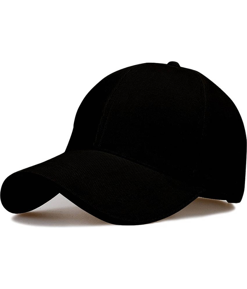 Alamos Pack of 1 Cotton Men's Cap ( Black )