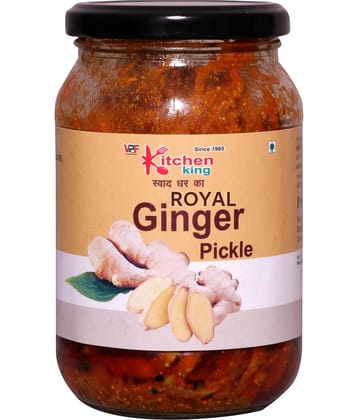 Kitchen King Since 1985 Home - Made Organic Ginger Pickle (AADRAK KA ACHHAR) Real Taste of Punjabi Pickle Pickle 500 g