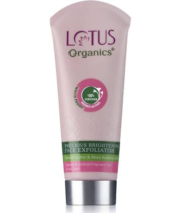 Lotus Organics+ Precious Brightening Face Exfoliator Scrub 100g