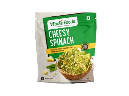 Whole Foods Gluten Free | Cheesy Spinach Cracker | 80G
