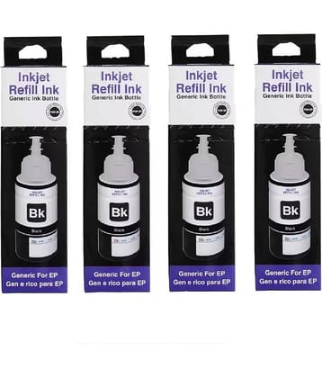 TEQUO L210 For 664 Ink Black Pack of 4 Cartridge for L130, L360, L380, L350, L361, L565, L210, L220, L310, L355, L365, L385, L405, L455, L130, L485, L550
