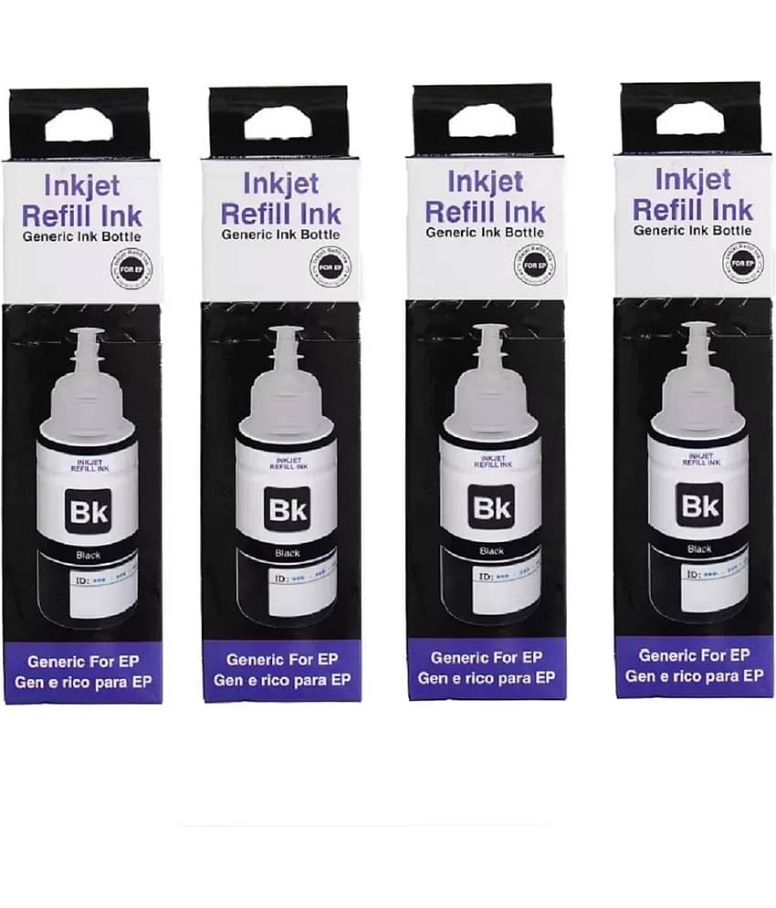 TEQUO L210 For 664 Ink Black Pack of 4 Cartridge for L130, L360, L380, L350, L361, L565, L210, L220, L310, L355, L365, L385, L405, L455, L130, L485, L550