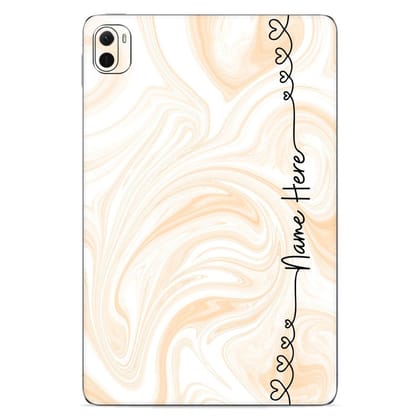 Liquid Peach Custom Name Xiaomi Pad Skin