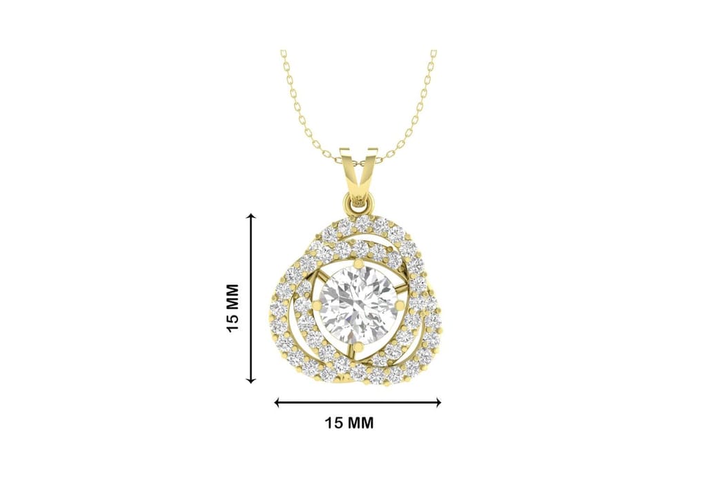 Twisted Together Solitaire Necklace