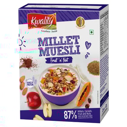 Kwality Millet Muesli Fruit 'n' Nut Pouch (400 g)