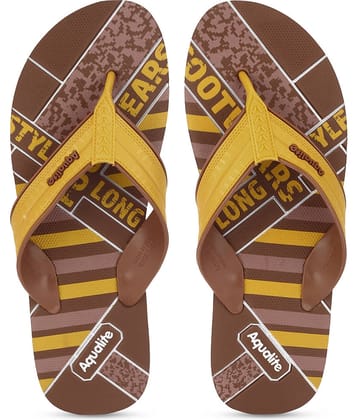 Aqualite Brown Men's Daily Slipper