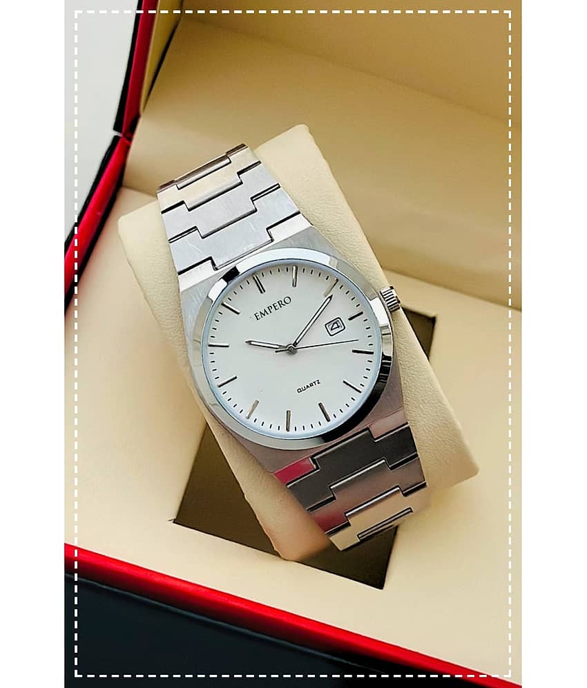 EMPERO Silver Stainless Steel Analog Men's Watch