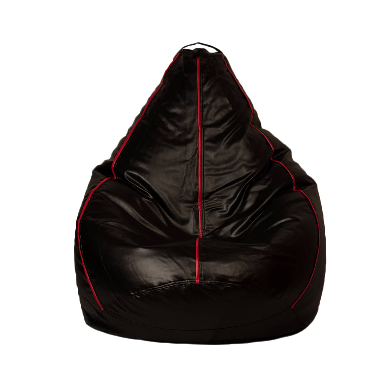 Craftlayout Strip Bean Bag Cover Black Red XL