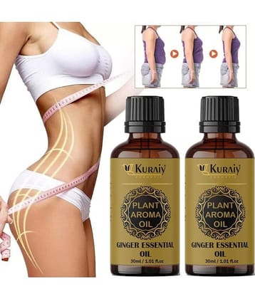 Kuraiy New Ginger Slimming Essential Oil Lifting Firming Hip Lift Lose Weight Massage