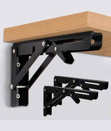 RIVERNEST Multi Color Stainless Steel Double Rod Bracket ( Pack of 1 )