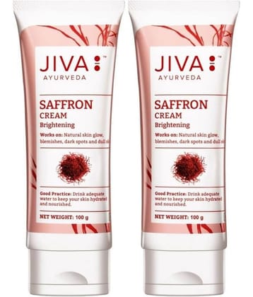 Jiva Saffron Day Cream for Combination Skin- 100g Pack of 2)