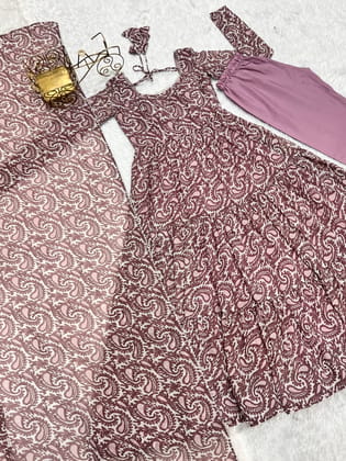 Party Wear Beautiful Anarkali Gown Pent And Dupatta Party Wear Beautiful Anarkali Gown Pent And Dupatta