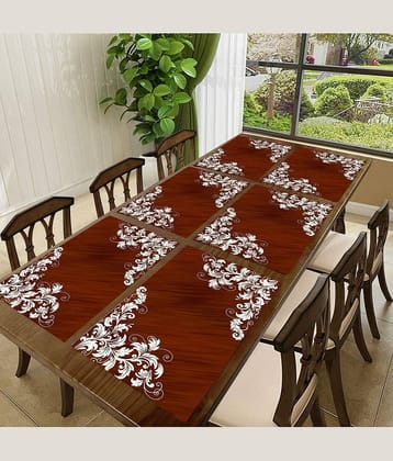 Sanraksshan PVC Solid Rectangle Table Mats ( 40 cm x 32 cm ) Pack of 1 - Multi