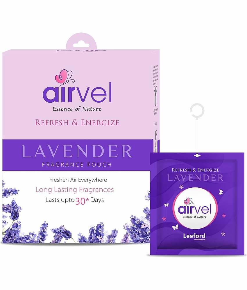 Airvel Lavander Fragrance Pouch for Bathroom & Toilet Lasts up to 30 Days 10g ( Pack of 6 )