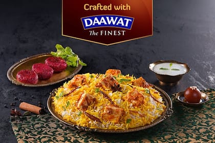 Shahi Veg Biryani & Kebab Combo (Serves 1)