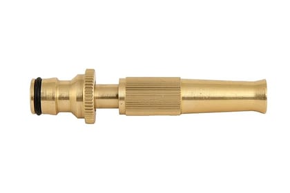 DIVINE TREE 16 mm Brass Gun Water Spray Nozzle Connector for Garden Hose Pipe