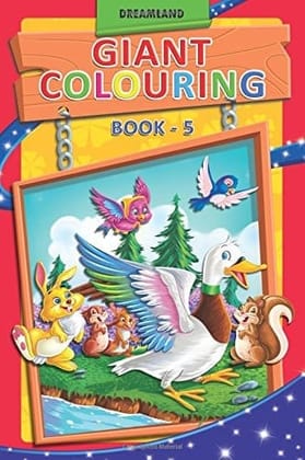 Giant Colouring Book - 5 (English, Paperback, [Paperback] Dreamland Publications