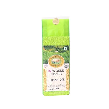Elworld Agro & Organic Food Products Chana Dal 500g