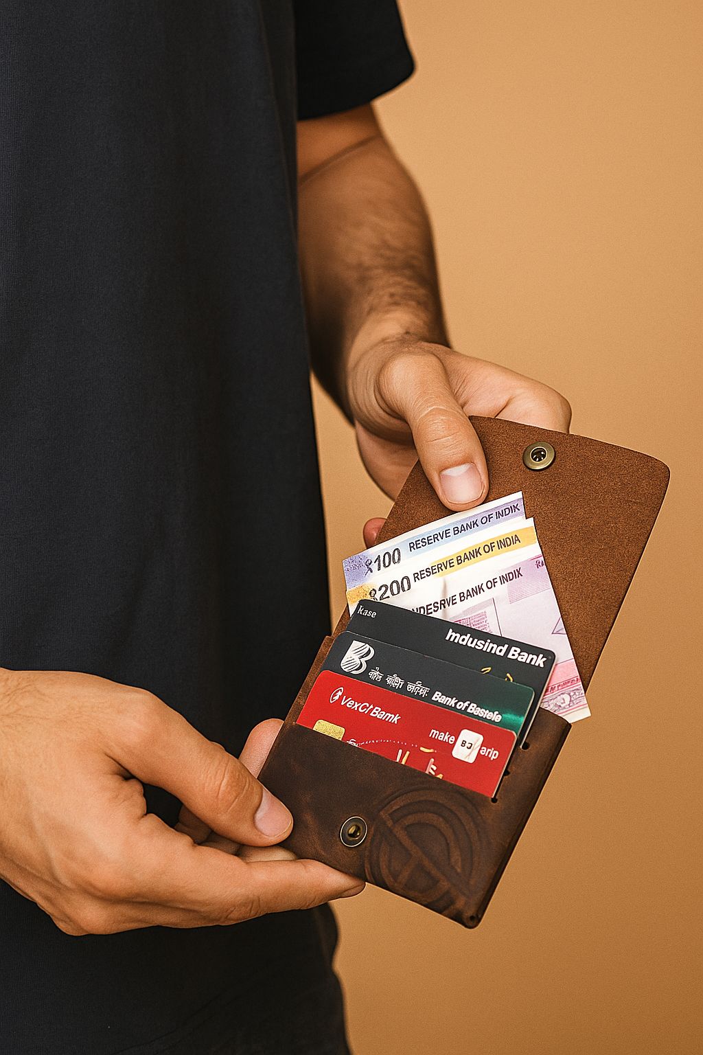 Crushed brown native batua