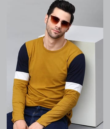 Rigo - Yellow Cotton Slim Fit Men's T-Shirt ( Pack of 1 )