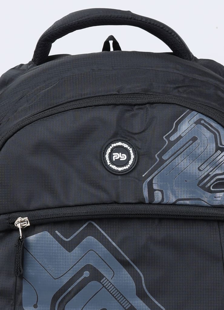 PB Pearlbags EXCEL 26L Printed Laptop Backpack With Rain Cover,USB Charging Port,2 Compartment,Premium Fabric,Water Resistant Anti Theft,School & College Bag for Boys and Girls,Office & Travel Bag for Men and Women,49X31X17 Cms
