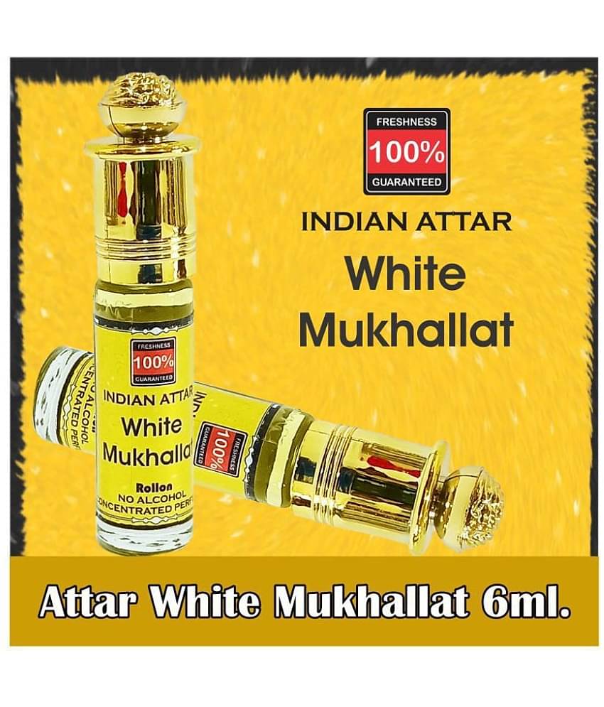 INDRA SUGANDH BHANDAR Attar White Mukhallat 6ml Rollon Pack