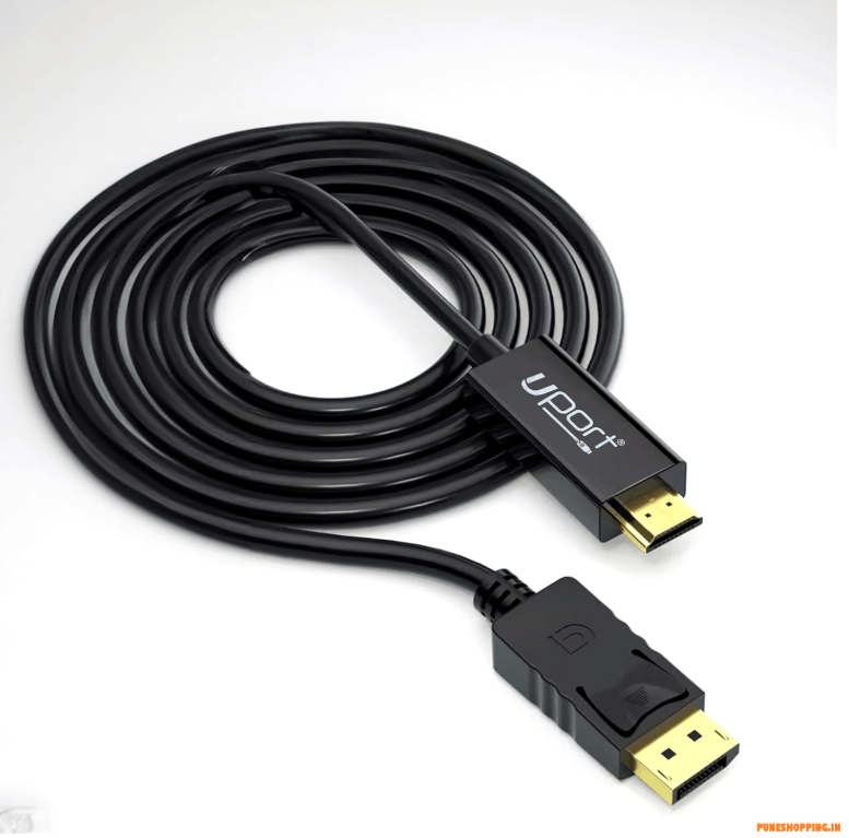 UPORT 1.8 Meter DisplayPort to HDMI Cable, 4K@30HZ Uni-Directional DP to HDMI Audio/Video Display Cable, Support Multi-Screen - BlackHigh-quality display connectivity