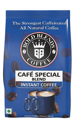 Bold Blends Cafe Special Blend 1kg   Roasted Whole Beans  Arabica & Robusta  Blend  Specially Crafted for Espresso Lovers  Medium to Dark Roasted  Hot Air Roasting for Rich Crema  Energize Yourself with the Strongest Caffeinated Coffee