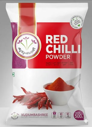 Kudumbashree Chilli Powder – Spicy, Sun-Dried Red Chillies (500)