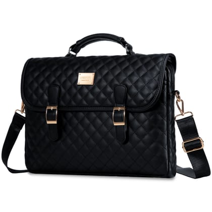 Lovevook Women's Briefcase - Premium Laptop Bag for Work & Travel-Black