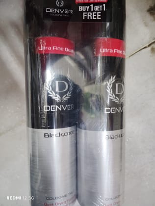 Denver black code cologne talc buy 1 get 1
