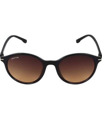 Creature - Brown Round Sunglasses Pack of 1