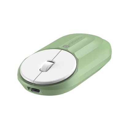 Portronics Toad 6 Bluetooth Wireless Mouse with 2.4 GHz USB Receiver, Multi-Device Pairing, Built in Battery, 1200 DPI Sensor (Green)