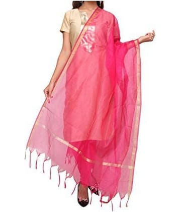 Apratim Pink Chanderi Dupatta