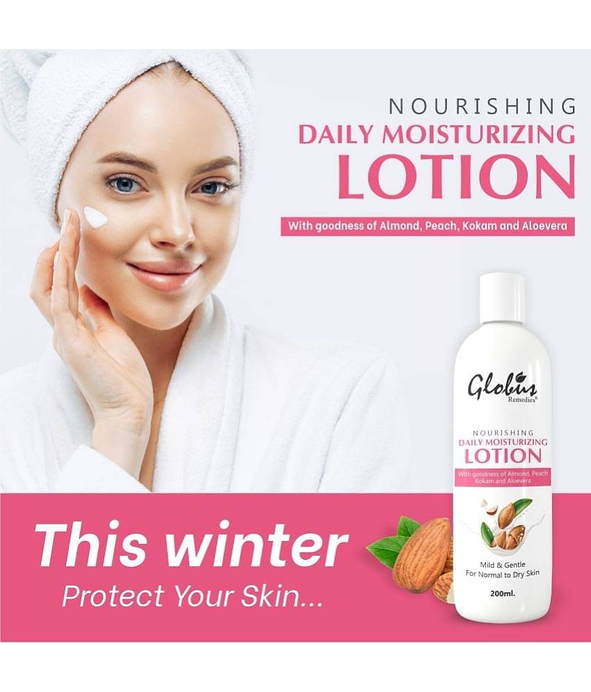 Globus Naturals Daily Moisturizing Body lotion, Skin Lightening Brightening, 200ml