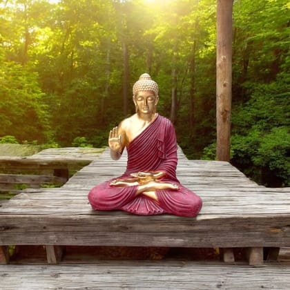 Blessing Buddha Statue 3 Feet Resin Best For Outdoor Indoor Decor