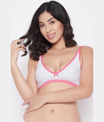 Clovia Cotton Blend Non Padded Women's T-Shirt Bra ( Grey Melange )