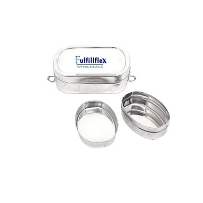 Easy Bite Steel Tiffin Durable & Stylish Stainless Steel Lunch Box, Leak-Proof, Perfect for Work, School, and Picnics