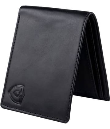 Keviv Leather Solid Men's Two Fold Wallet With 5 Slots For Card ( Black , Pack of 1 )