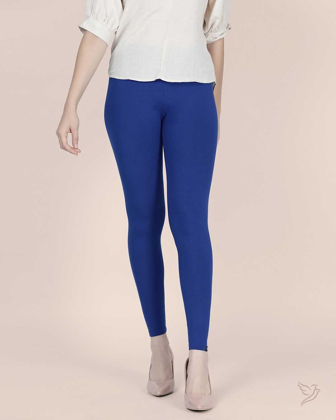 Viscose Ankle Legging - Laser Blue-S / Laser Blue