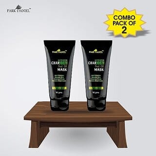 PARK DANIEL Activated Charcoal Peel off Mask Combo pack of 2 tubes of 60 g - For Black head removal, deep cleansing & Instant glow( 120 gms) (120 g)