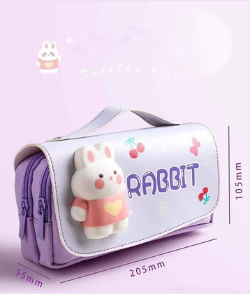 Villy D Astronaut Theme Pencil case Double Layer Large Capacity Pencil Bag