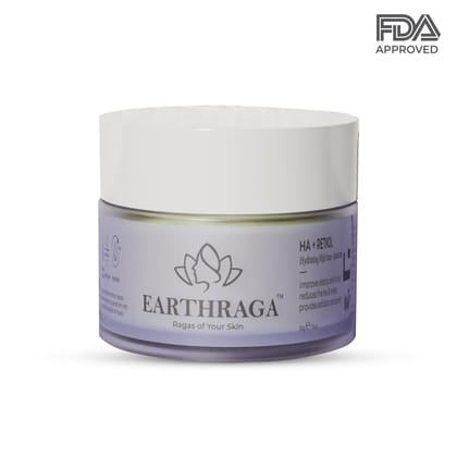 Earthraga HA + Retinol Advanced Night Cream with Squalane with Vitamin E 50 gm | For Men & Women Earthraga HA + Retinol Advanced Night Cream with Squalane with Vitamin E 50 gm | For Men & Women