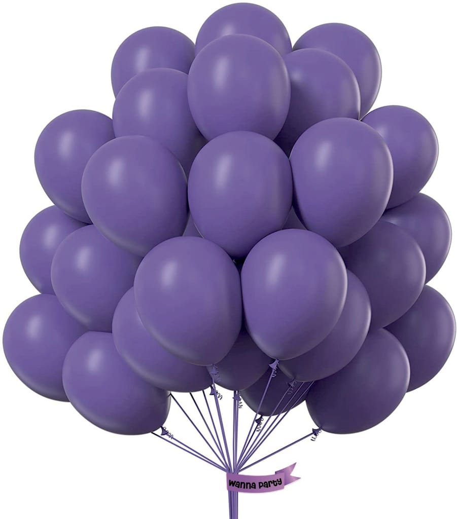 Black Currant Violet Premium Latex Balloons 10" - 50PC - Party and Festive Needs | Buy online on ZillyBuy